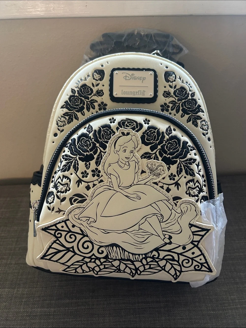 Alice in Wonderland Floral Mini Backpack